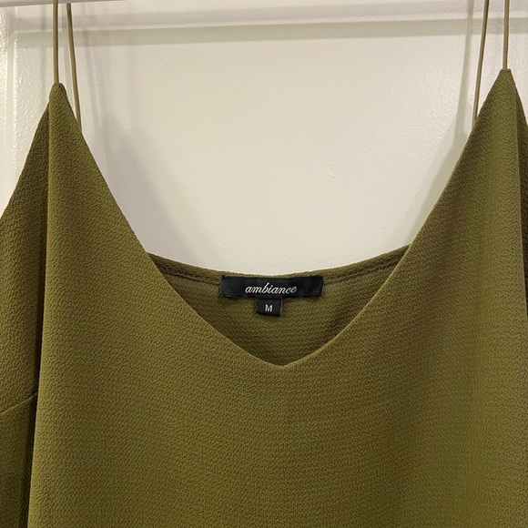 Ambiance V neck side slit Camisole - M - Picture 3 of 10